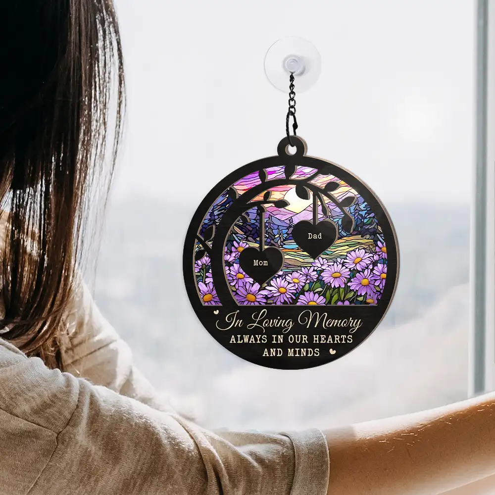 Memorial Your Memories Are The Light - Personalized Window Hanging Suncatcher Ornament - Image 4