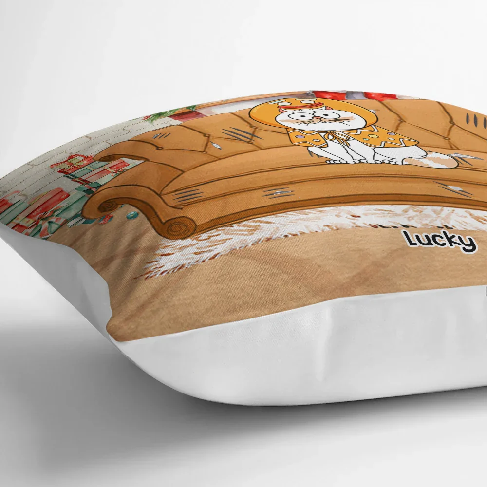 Meowy Catmas Christmas - Personalized Pillow - Image 3