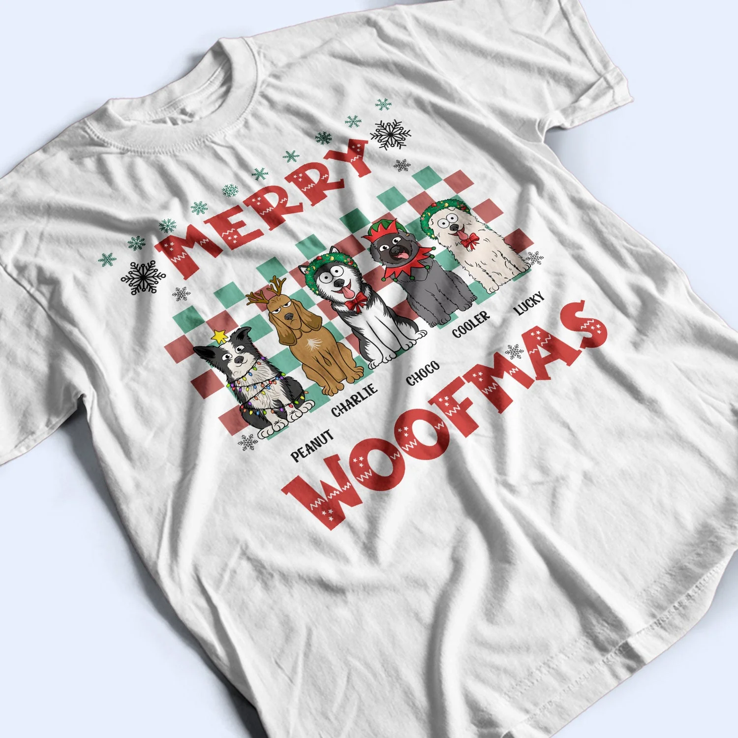 Merry Woofmas - Christmas Gift For Dog Lovers - Personalized Sweatshirt - Image 3