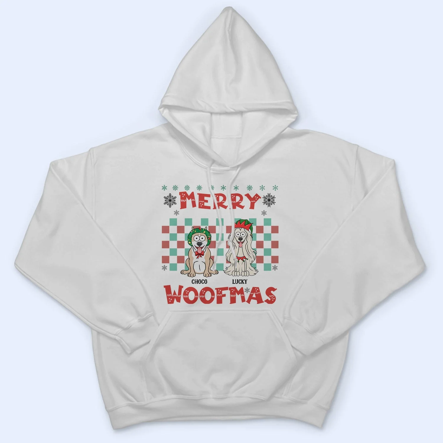 Merry Woofmas - Christmas Gift For Dog Lovers - Personalized Sweatshirt - Image 5