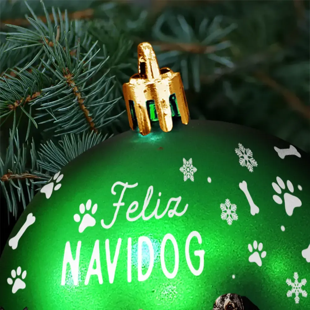 Merry Woofmas - Personalized Ball Ornament - Image 5