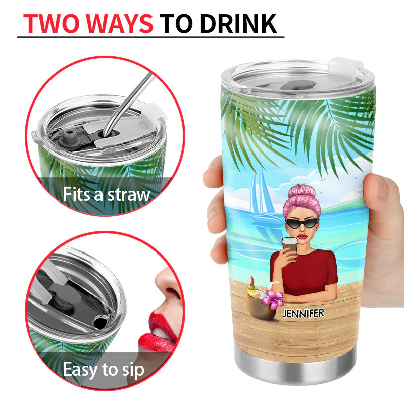 Might Be Water Might Be - Personalized Custom Tumbler - Image 4