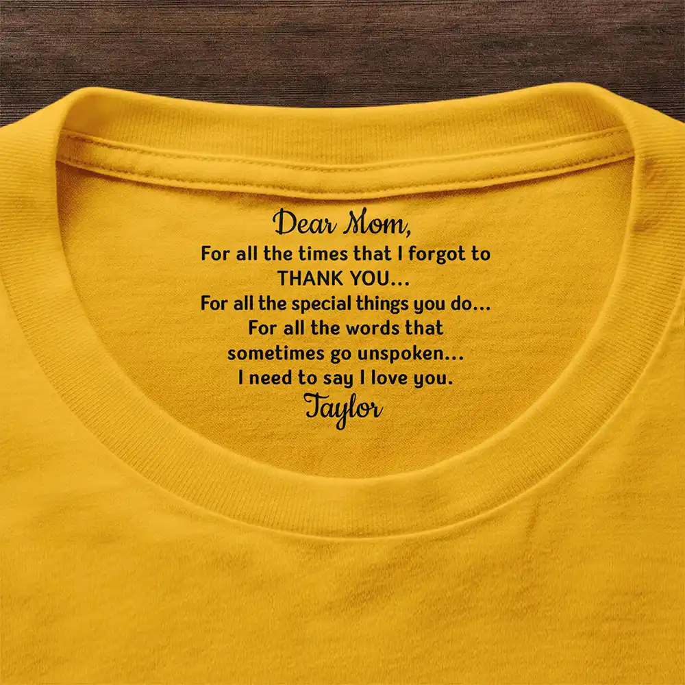Mom Dad Thank Your For Believing In Me - Personalized T Shirt