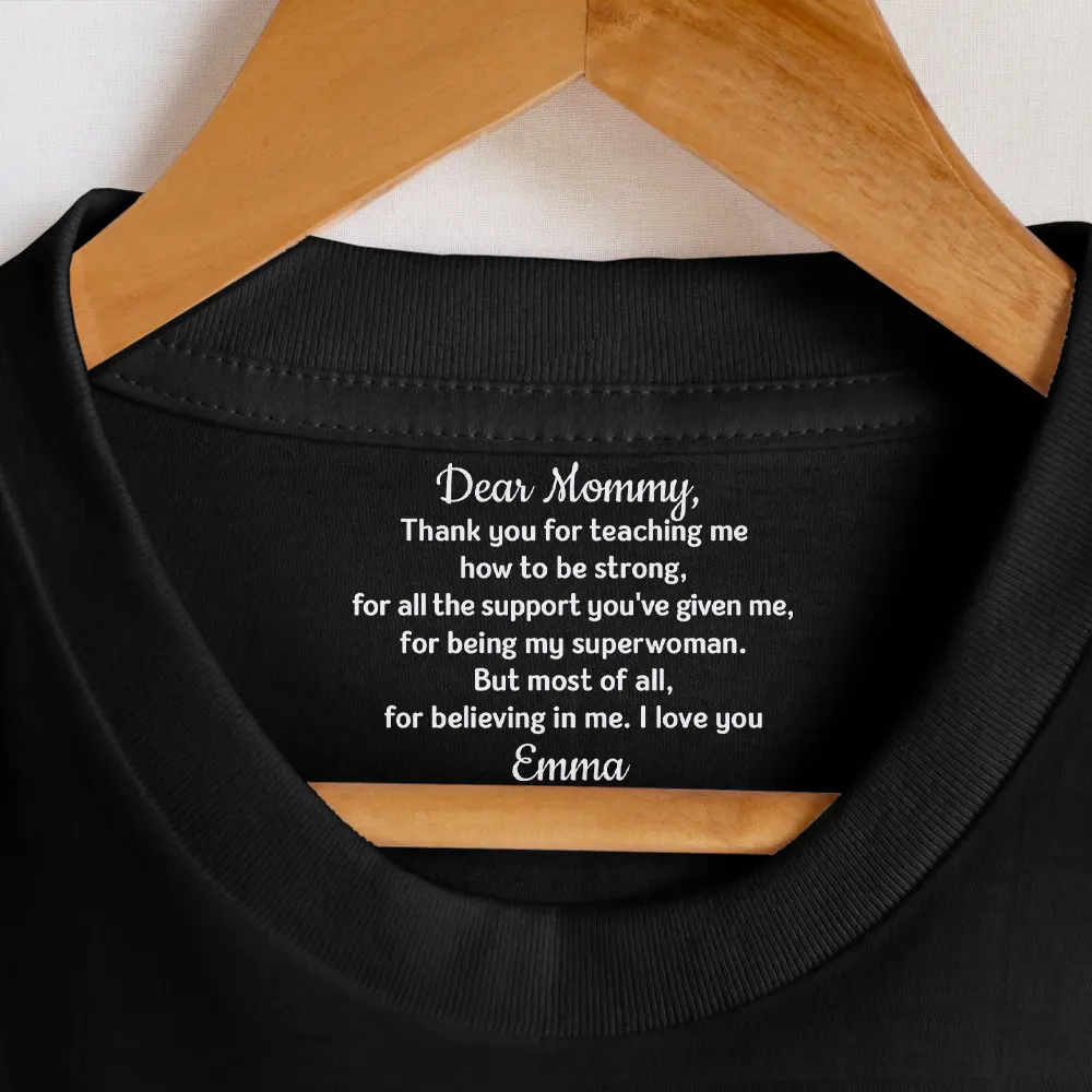 Mom Dad Thank Your For Believing In Me - Personalized T Shirt - Image 7
