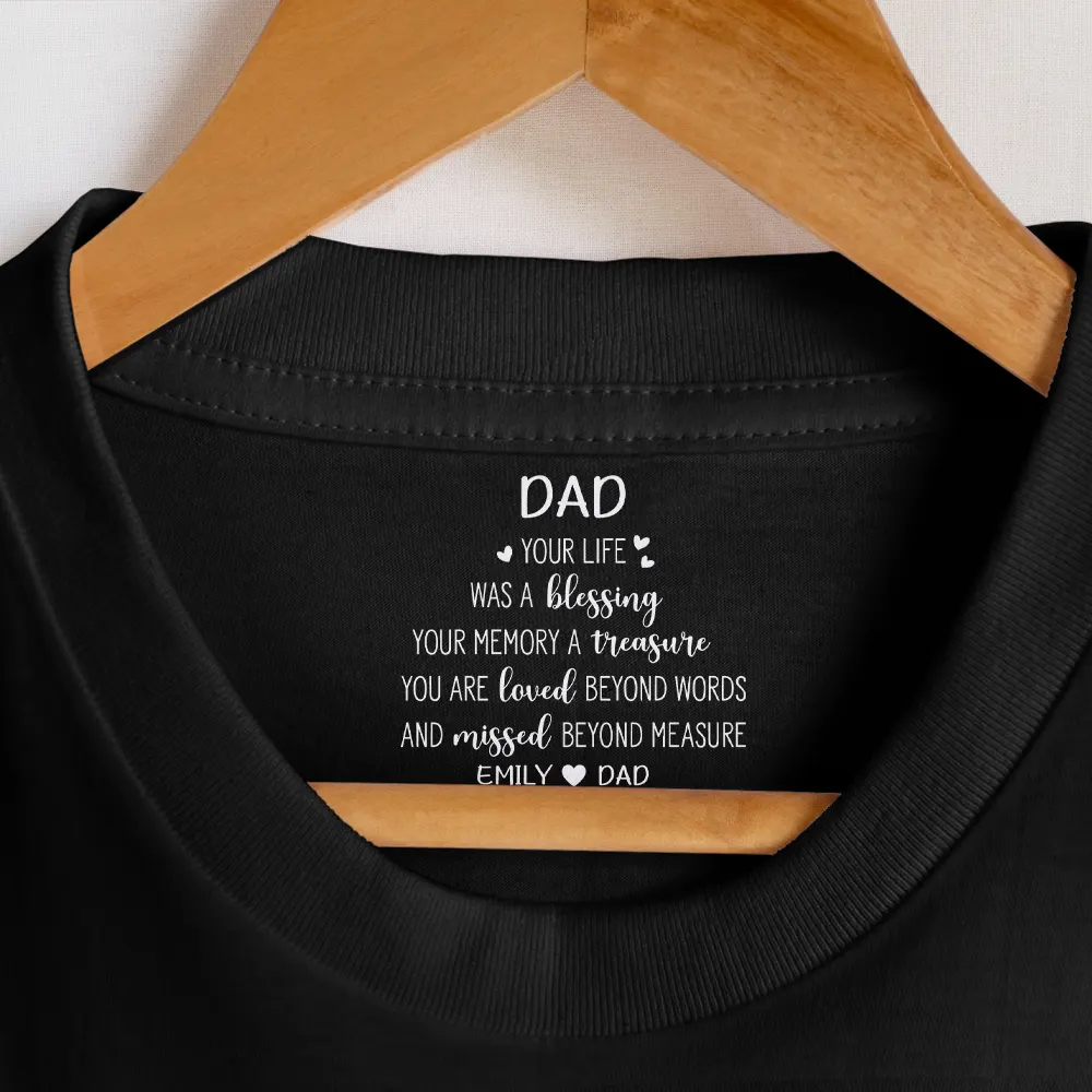 Mom Dad Your Life Was A Blessing - Personalized T Shirt - Image 7