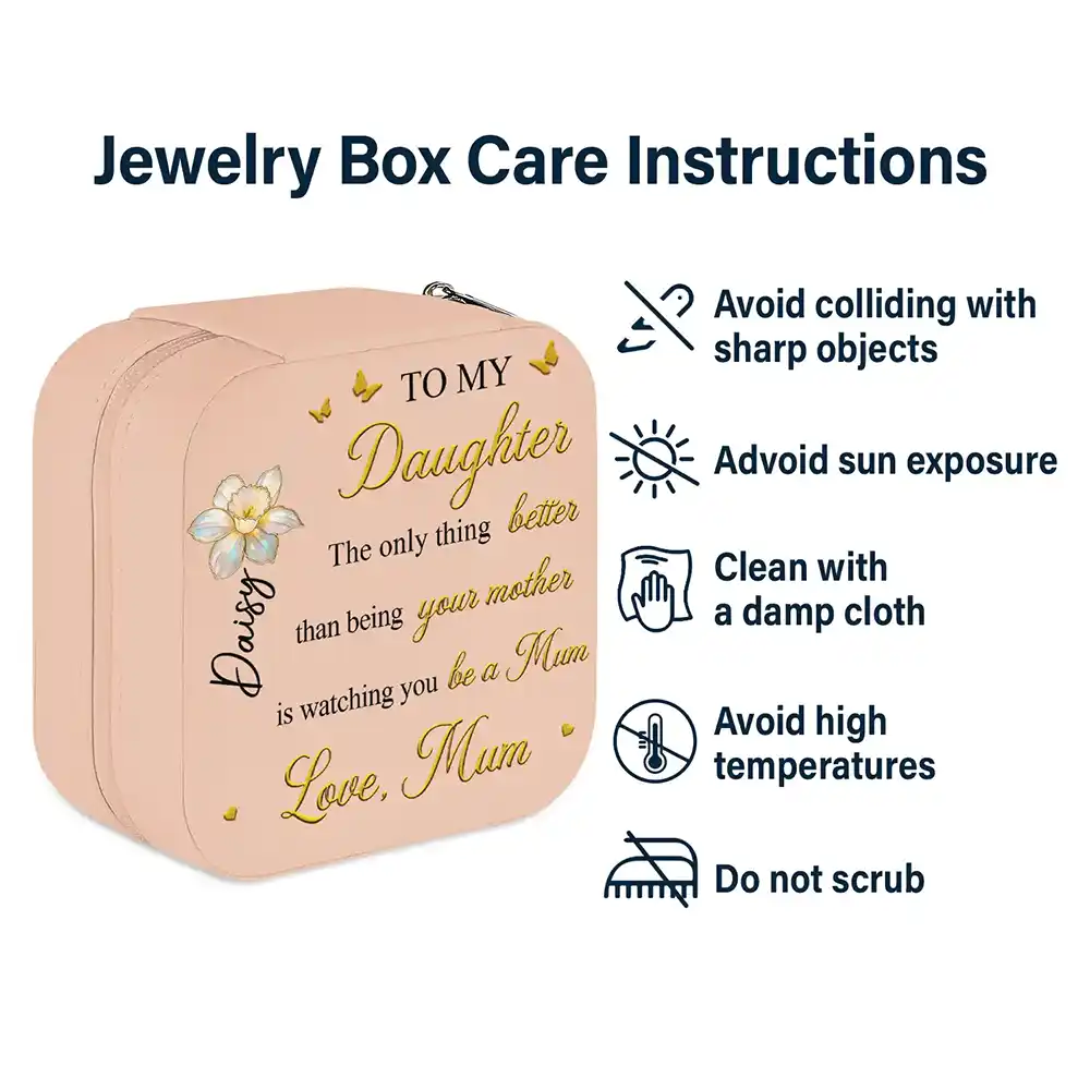 Mom Daughter The Only Thing Better Than Being Your Mother - Personalized Jewelry Box - Image 6