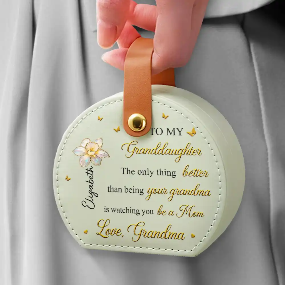 Mom Daughter The Only Thing Better Than Being Your Mother - Personalized Jewelry Box With Handle - Image 5