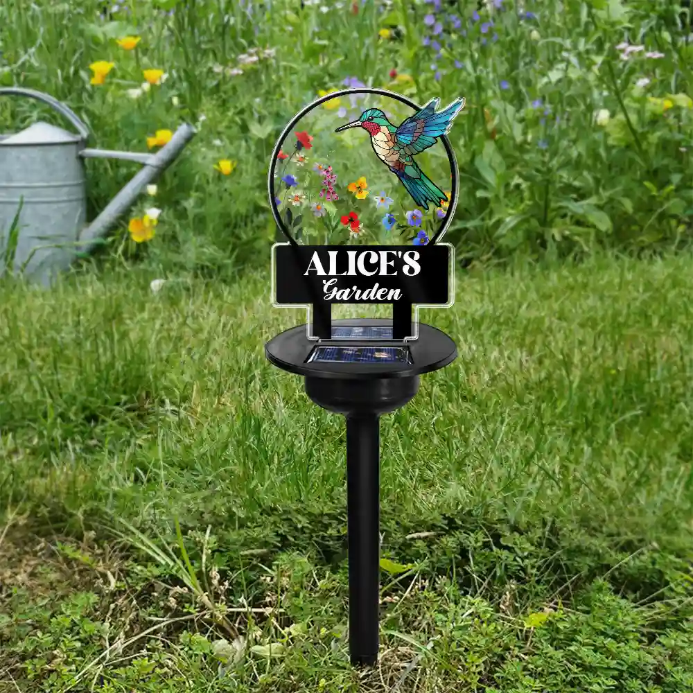 Mom Flowers Garden - Personalized Solar Light - Image 4