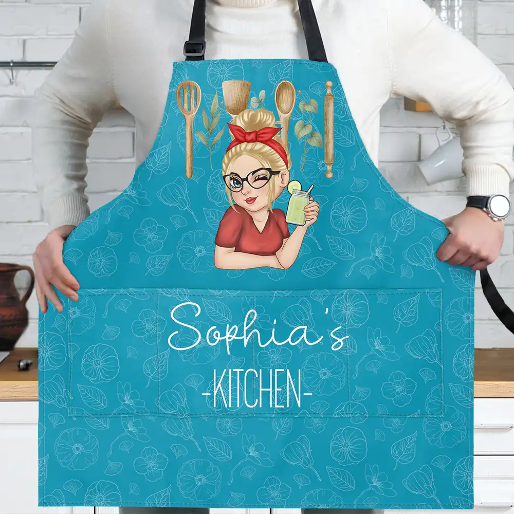 Mom Grandma Kitchen - Personalized Apron - Image 2