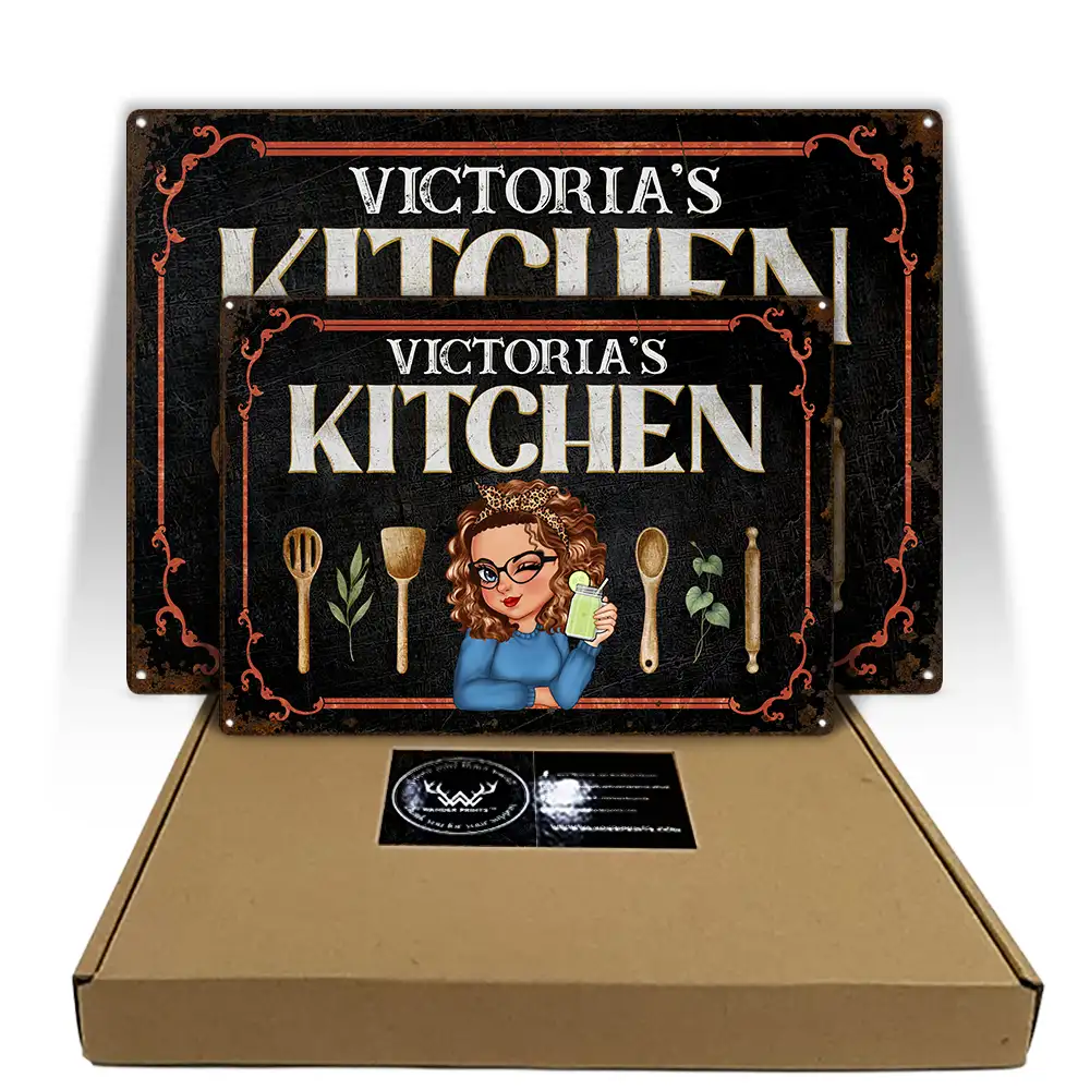 Mom Grandma Kitchen - Personalized Classic Metal Signs - Image 5