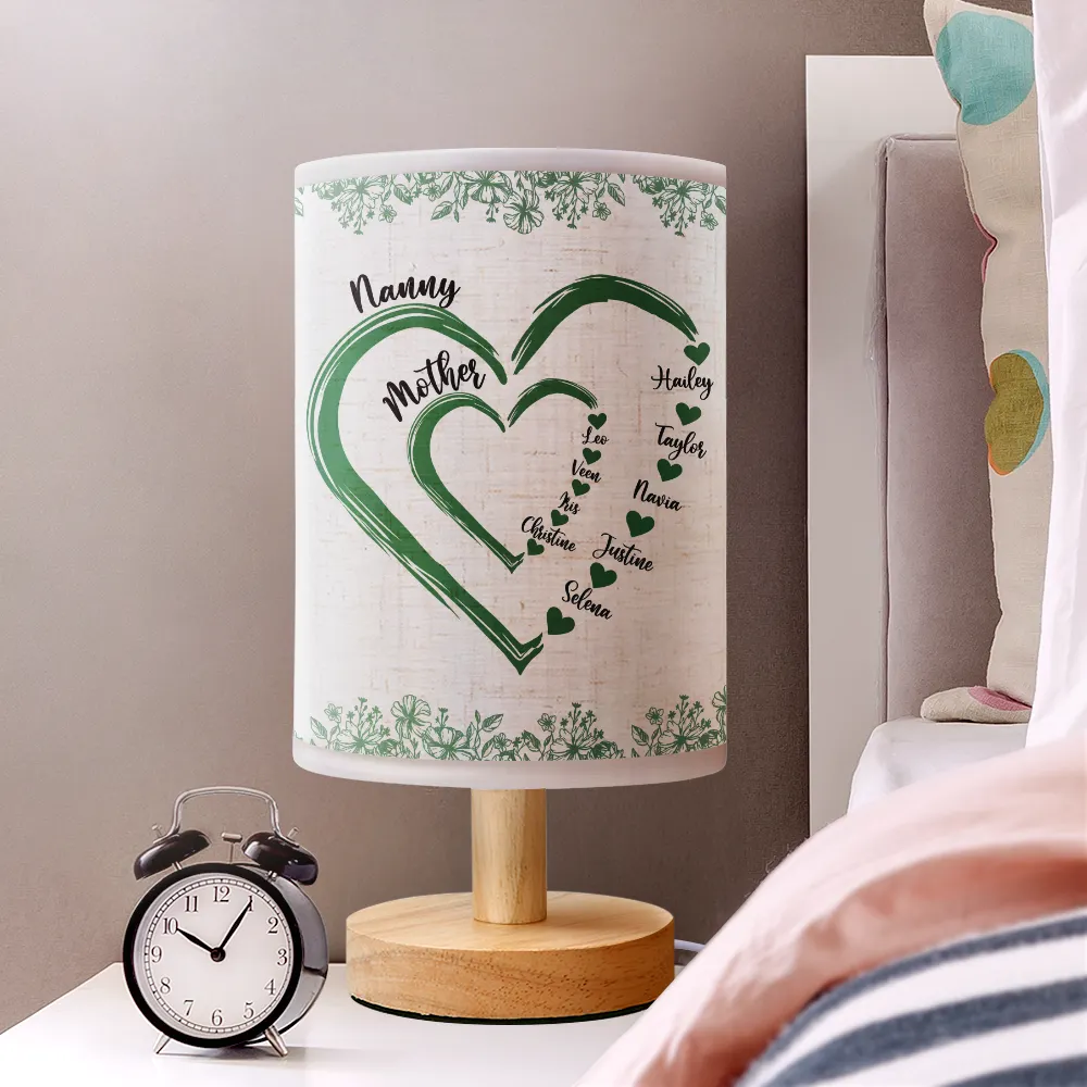 Mom Grandma Sweethearts - Personalized Fabric Lamp - Image 2
