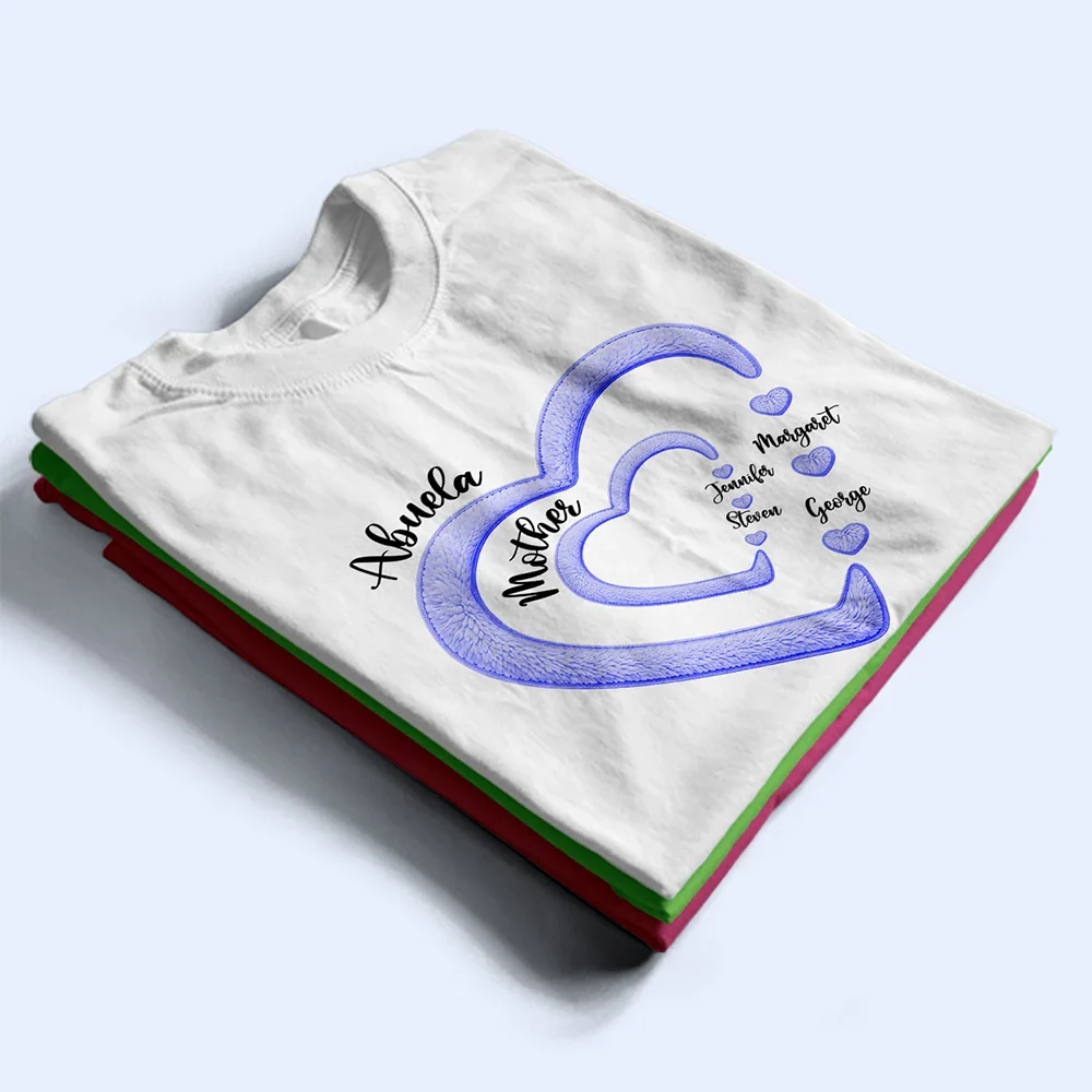 Mom Grandma Sweethearts - Personalized T Shirt - Image 2