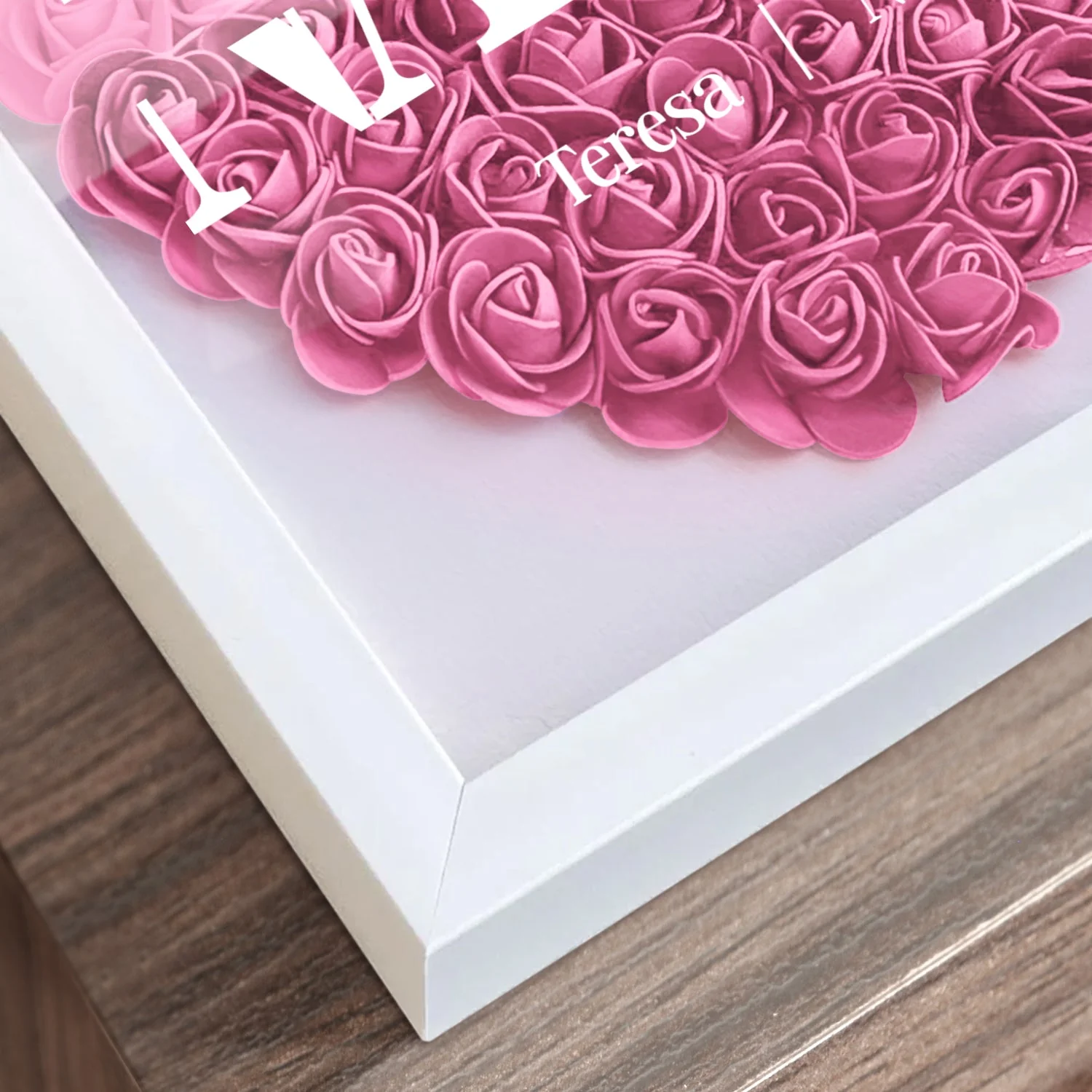 Mom Grandma We Love You - Gift For Mother, Grandmother - Personalized Flower Shadow Box - Image 4