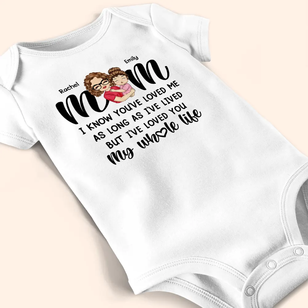 Mom I Love You My Whole Life - Personalized Baby Onesie - Image 4