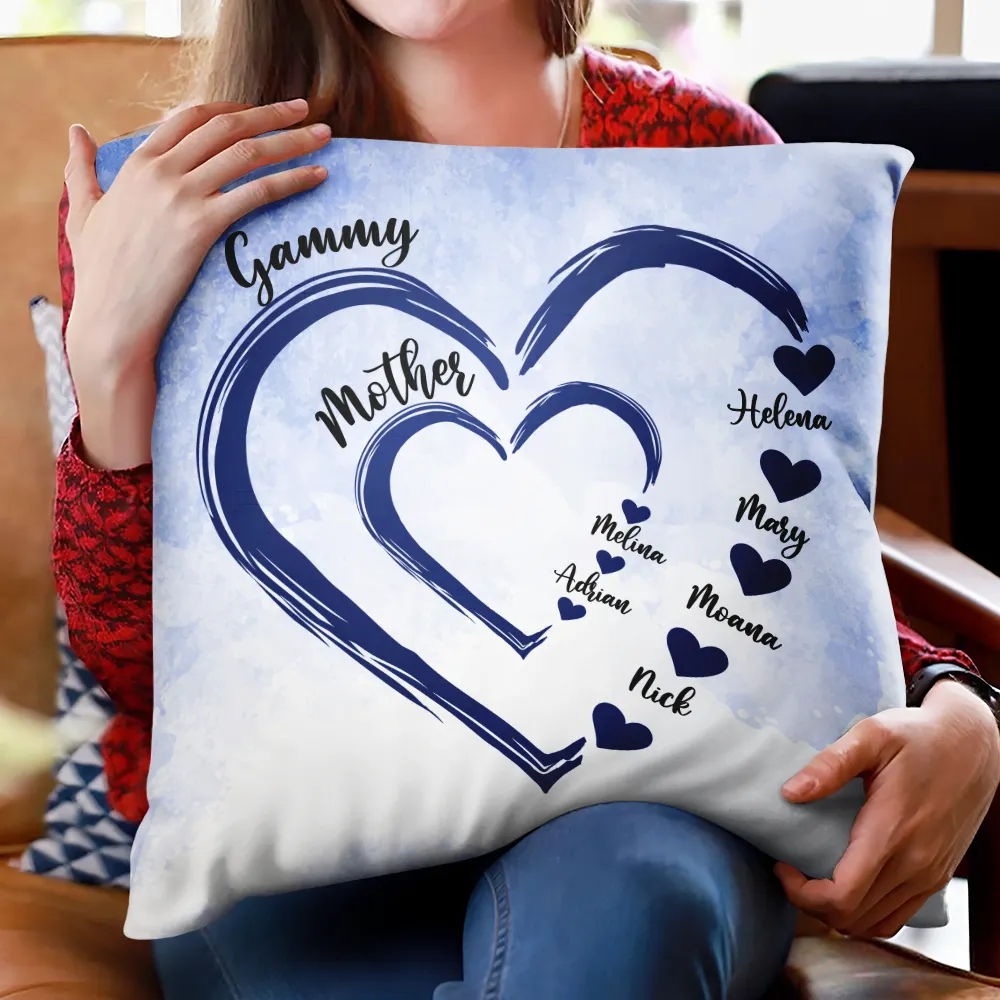 Mom Mum Grandma Sweethearts - Personalized Pillow - Image 2