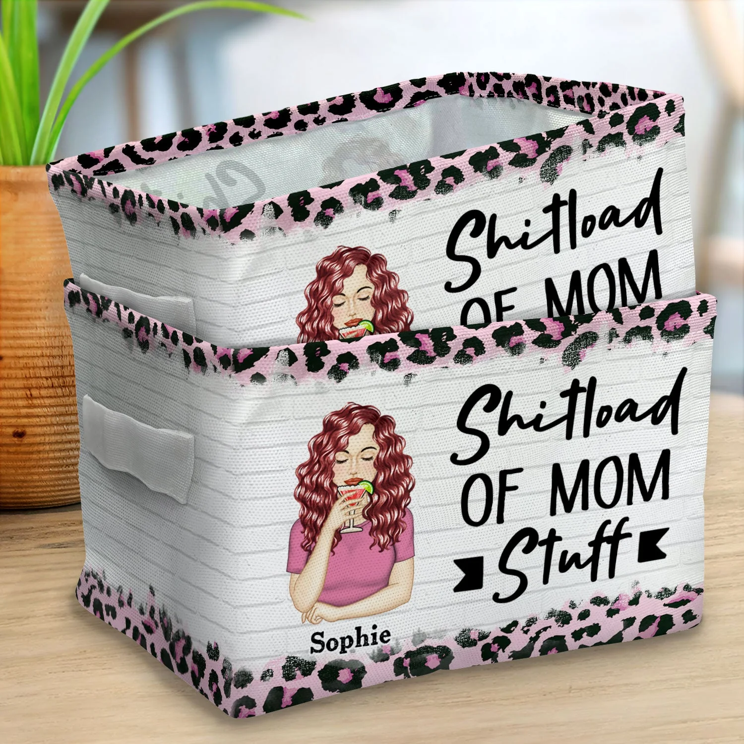 Mom Stuff - Gift For Mother - Personalized Storage Box - Image 2