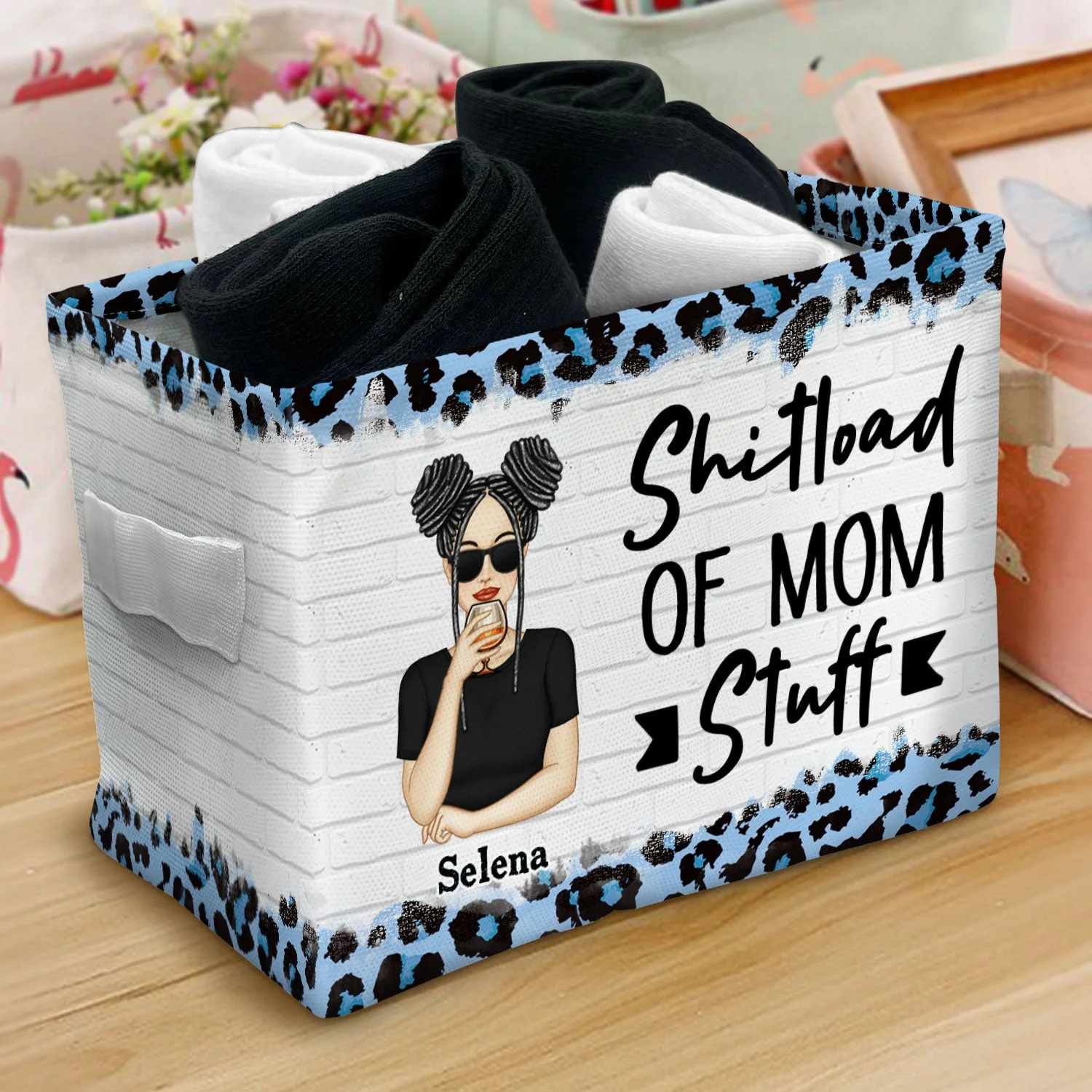Mom Stuff - Gift For Mother - Personalized Storage Box - Image 3