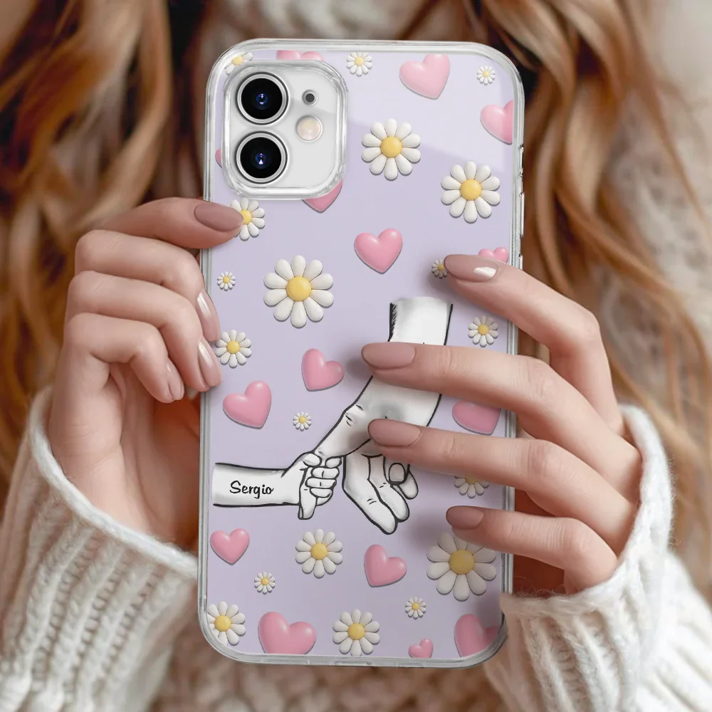 Mom We Love You - Personalized Clear Phone Case - Image 2