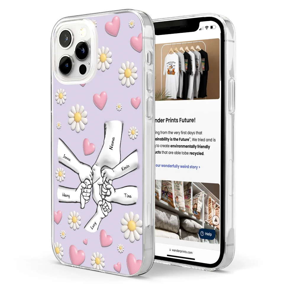 Mom We Love You - Personalized Clear Phone Case - Image 4