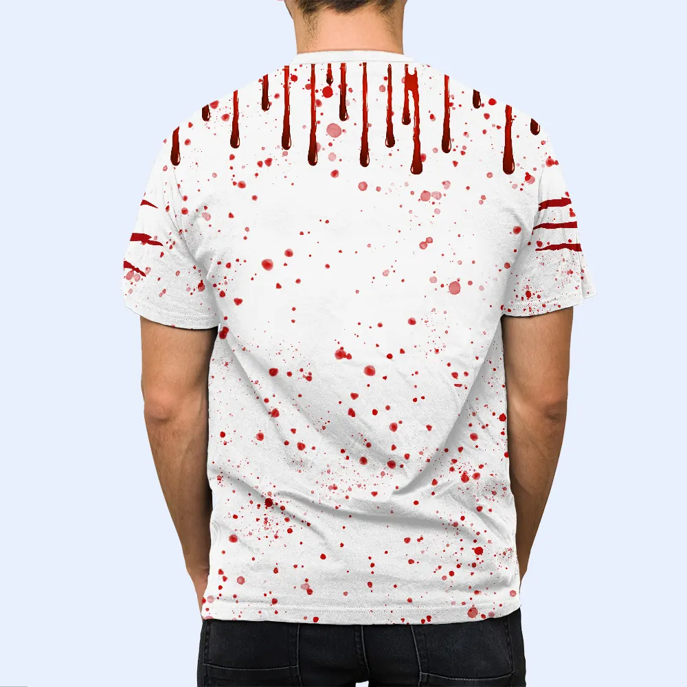 Mommy Daddy Of The Meownsters - Personalized Full Print T Shirt - Image 6
