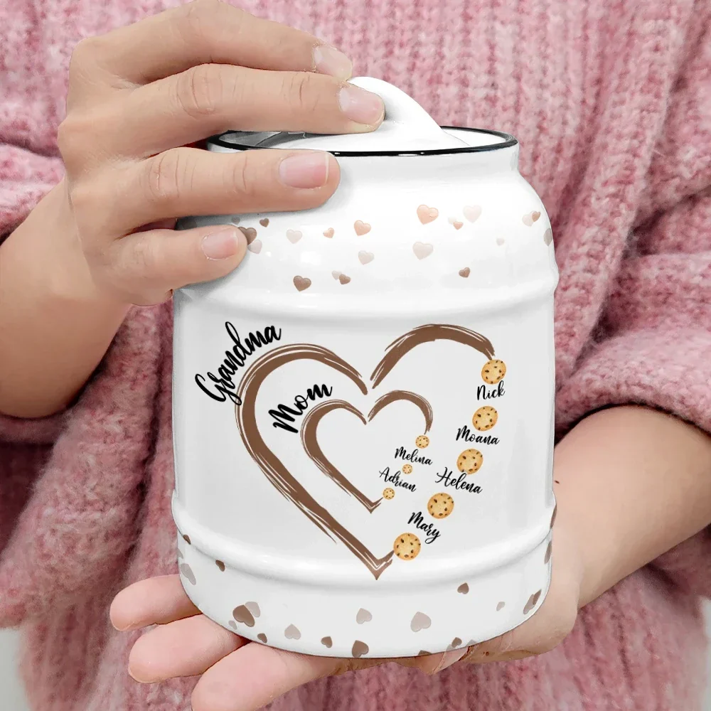 Mom's Grandma's Little Cookies - Personalized Cookie Jar - Image 4
