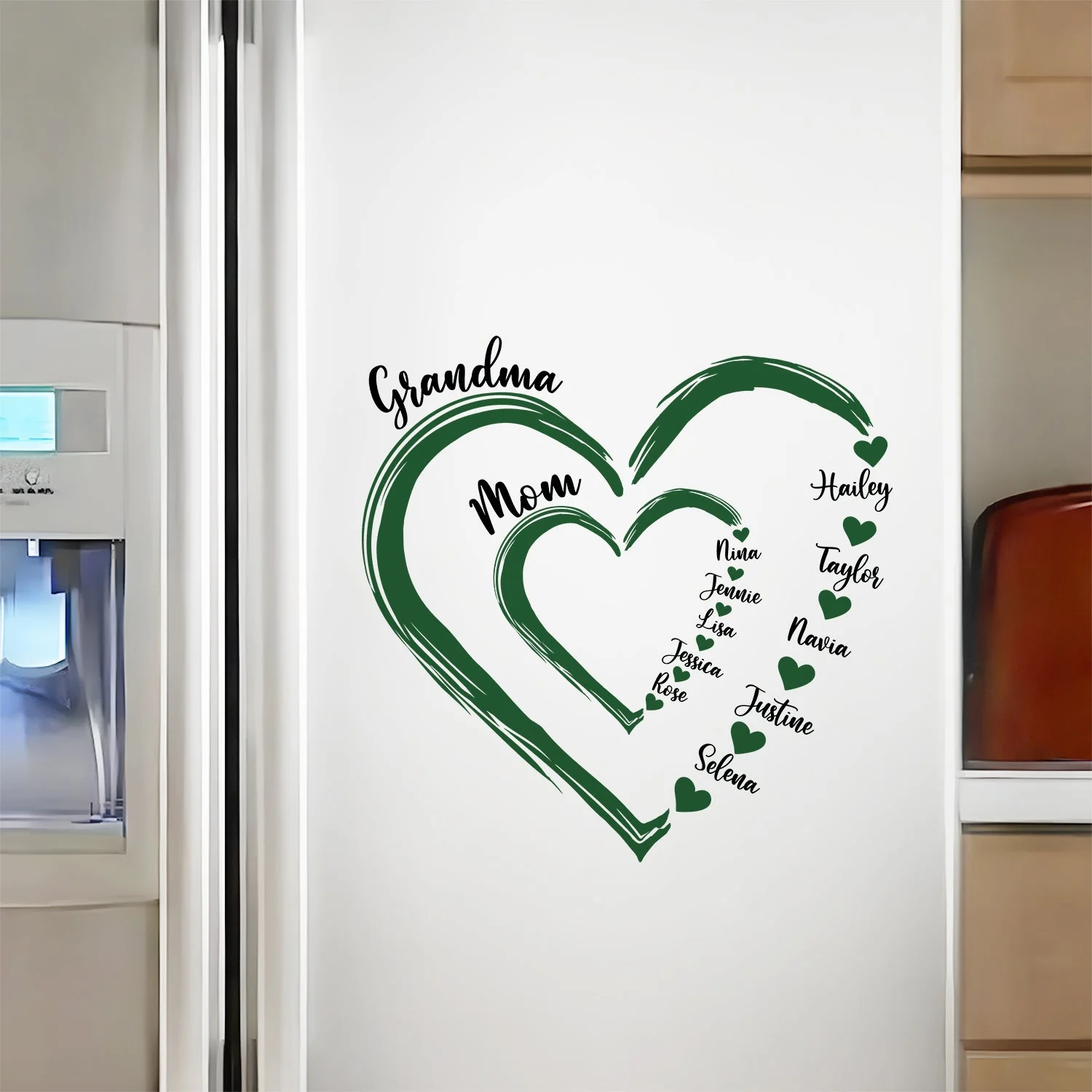 Mom's Grandma's Sweethearts - Gift For Mother, Grandmother - Personalized Decor Decal - Image 5