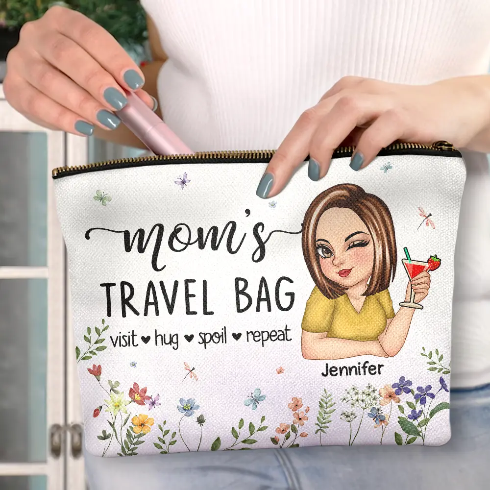 Mom's Grandma's Travel Bag - Personalized Cosmetic Bag - Image 3