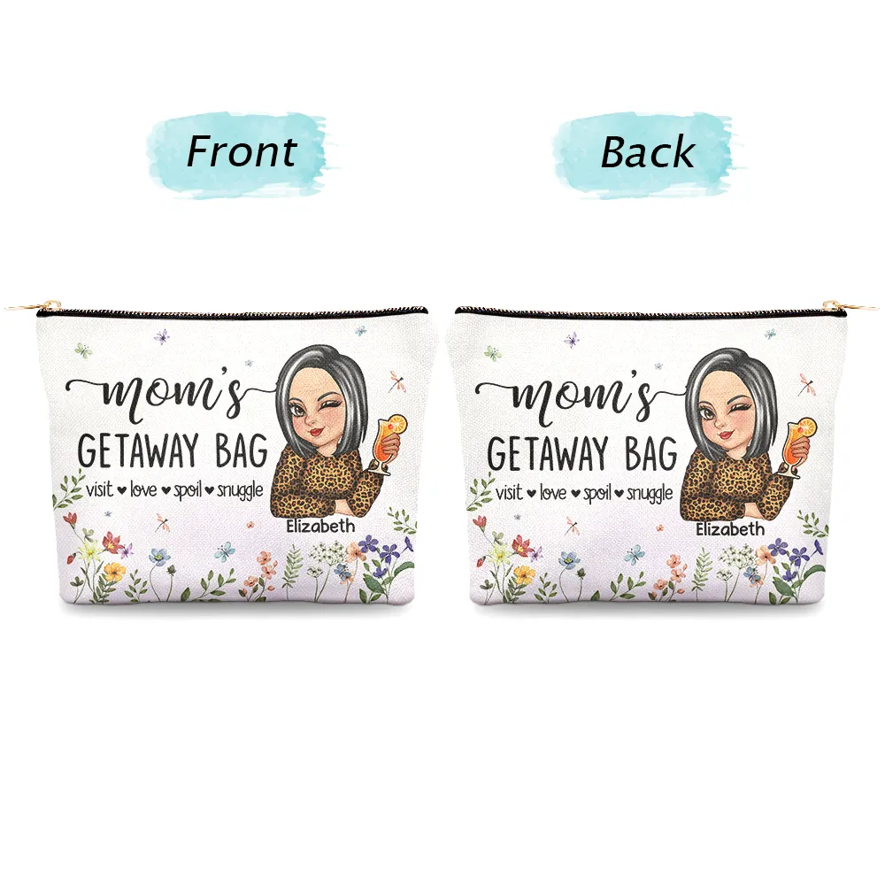 Mom's Grandma's Travel Bag - Personalized Cosmetic Bag - Image 4