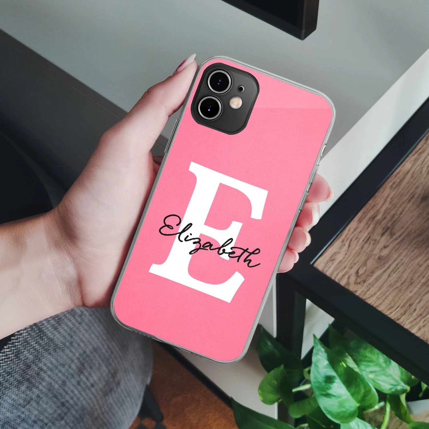Monogram Letters - Gift For Yourself, Him, Her, Men, Women - Personalized Clear Phone Case - Image 4