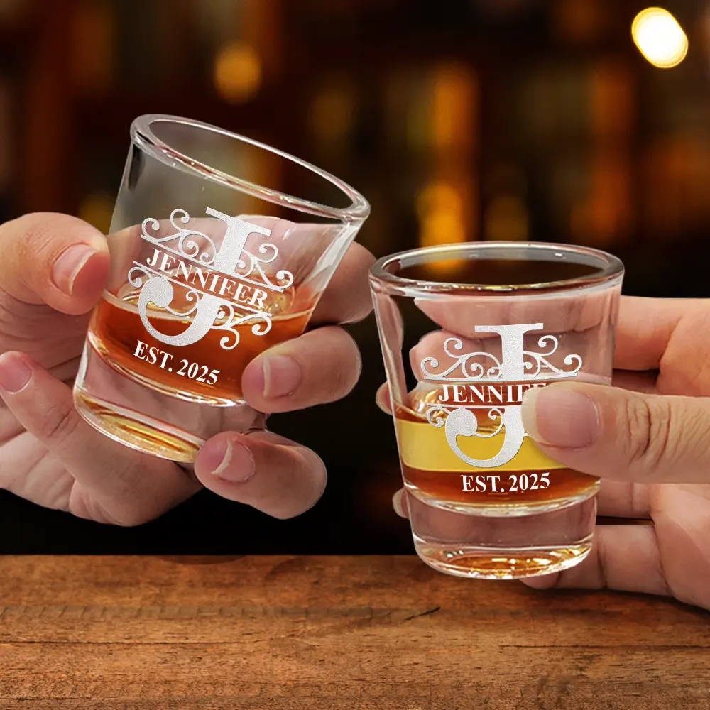 Monogram Name - Personalized Shot Glass - Image 2