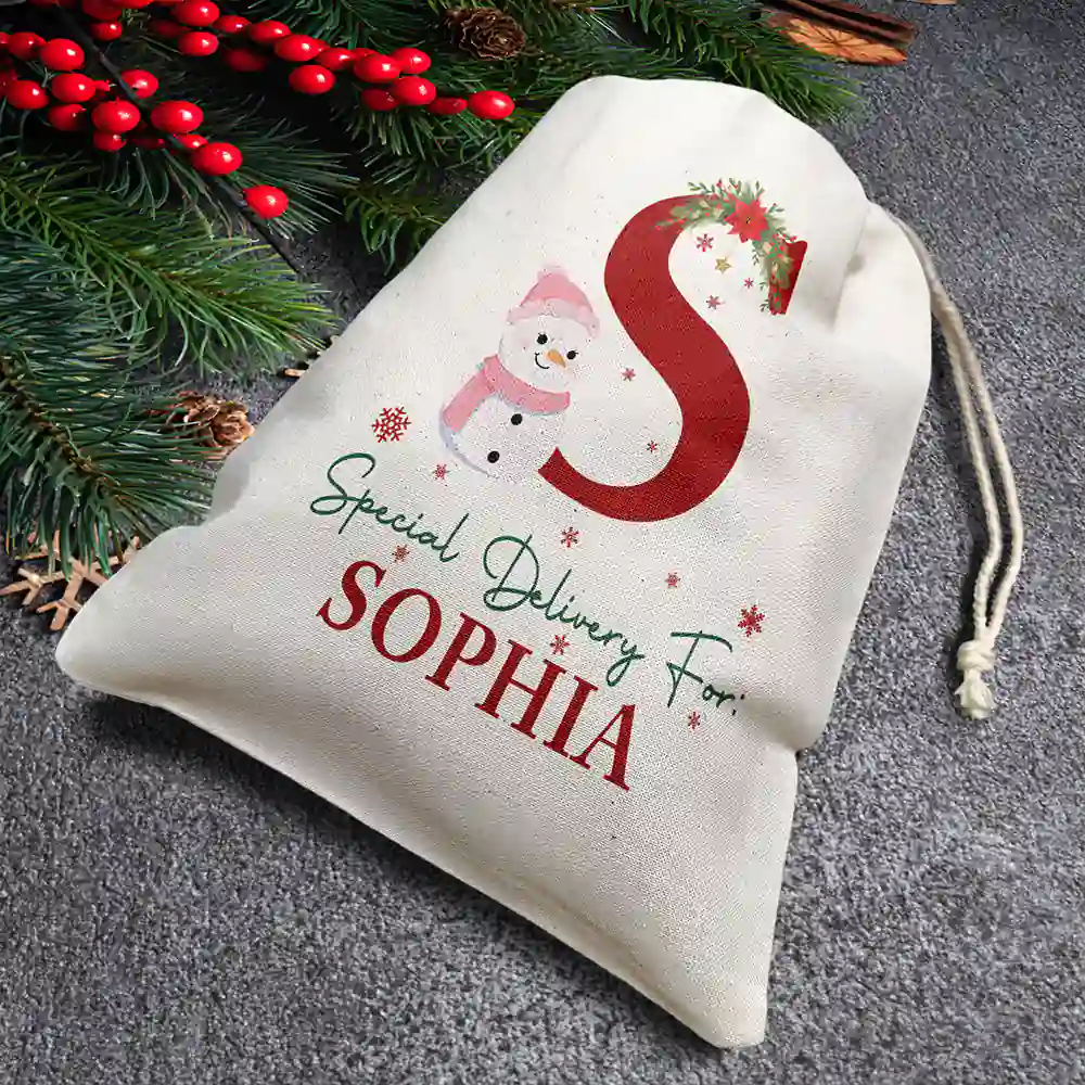 Monogram Name Special Delivery - Personalized Favor Bag - Image 4
