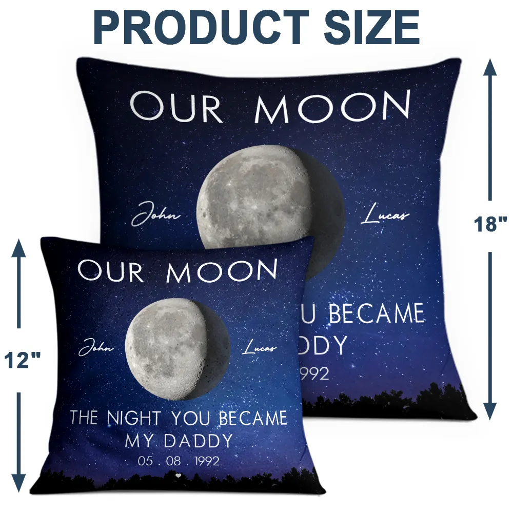 Moon Phase The Beginning Of Our Forever - Personalized Pillow - Image 4