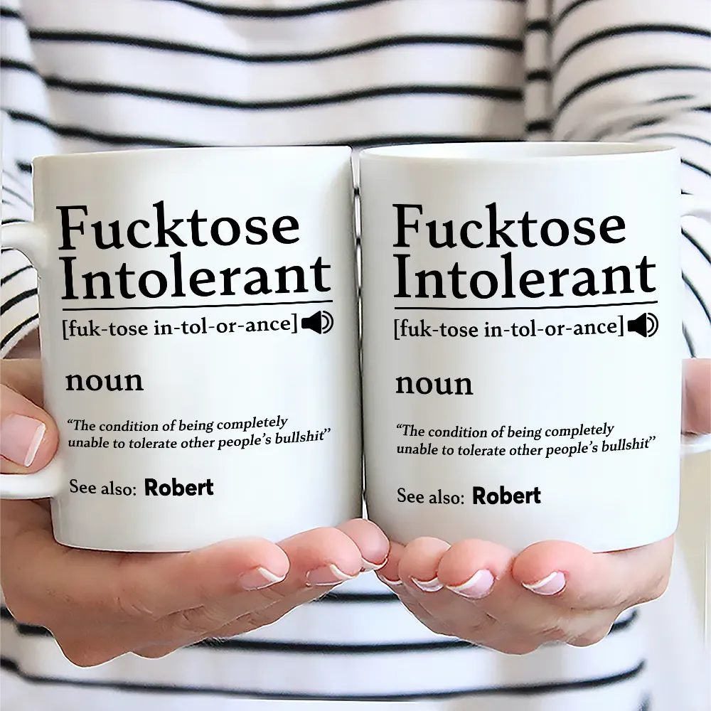 Morning Intolerant Funny - Personalized Mug - Image 2