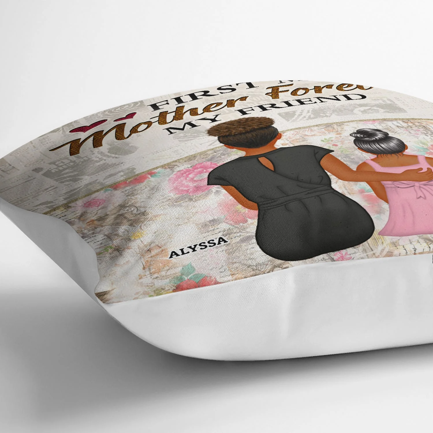 Mother And Children Forever Link Together - Loving Gift For Mom, Grandma, Nana - Personalized Pillow - Image 3
