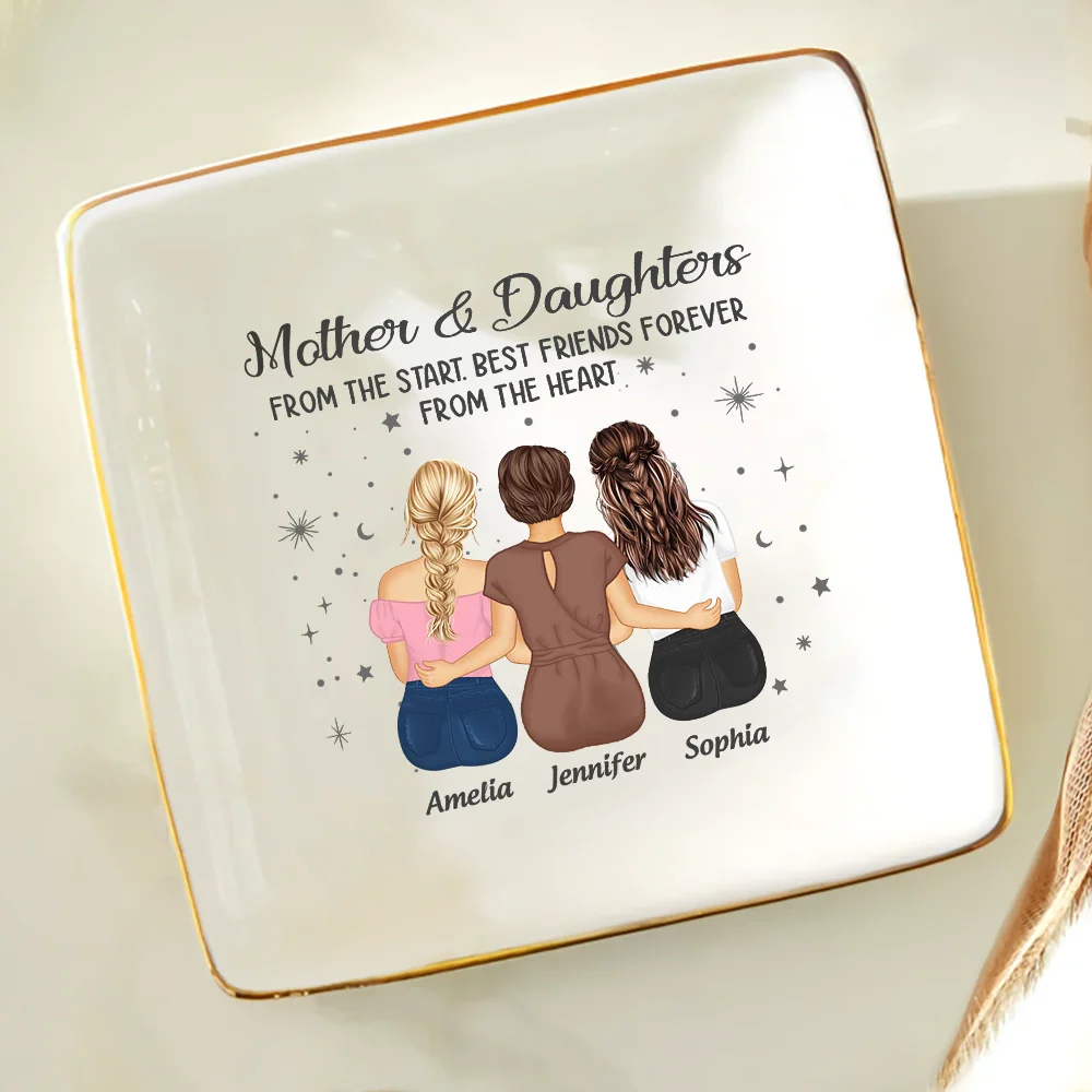 Mother & Daughter From The Start - Personalized Ring Dish