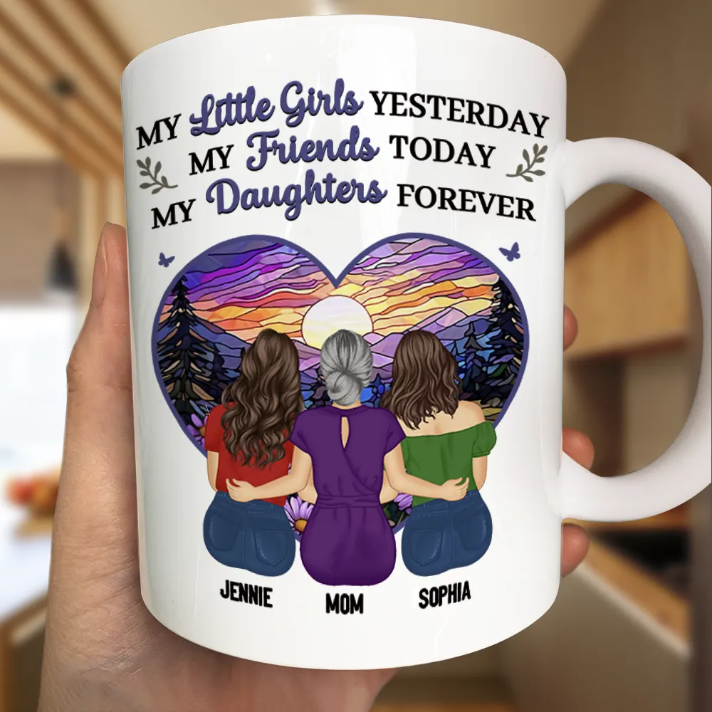 Mother & Daughter My Daughter Forever - Personalized Mug - Image 3