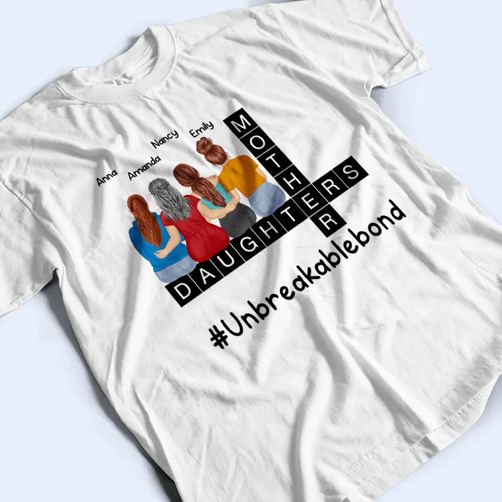 Mother Daughter Unbreakablebond - Personalized T Shirt - Image 3