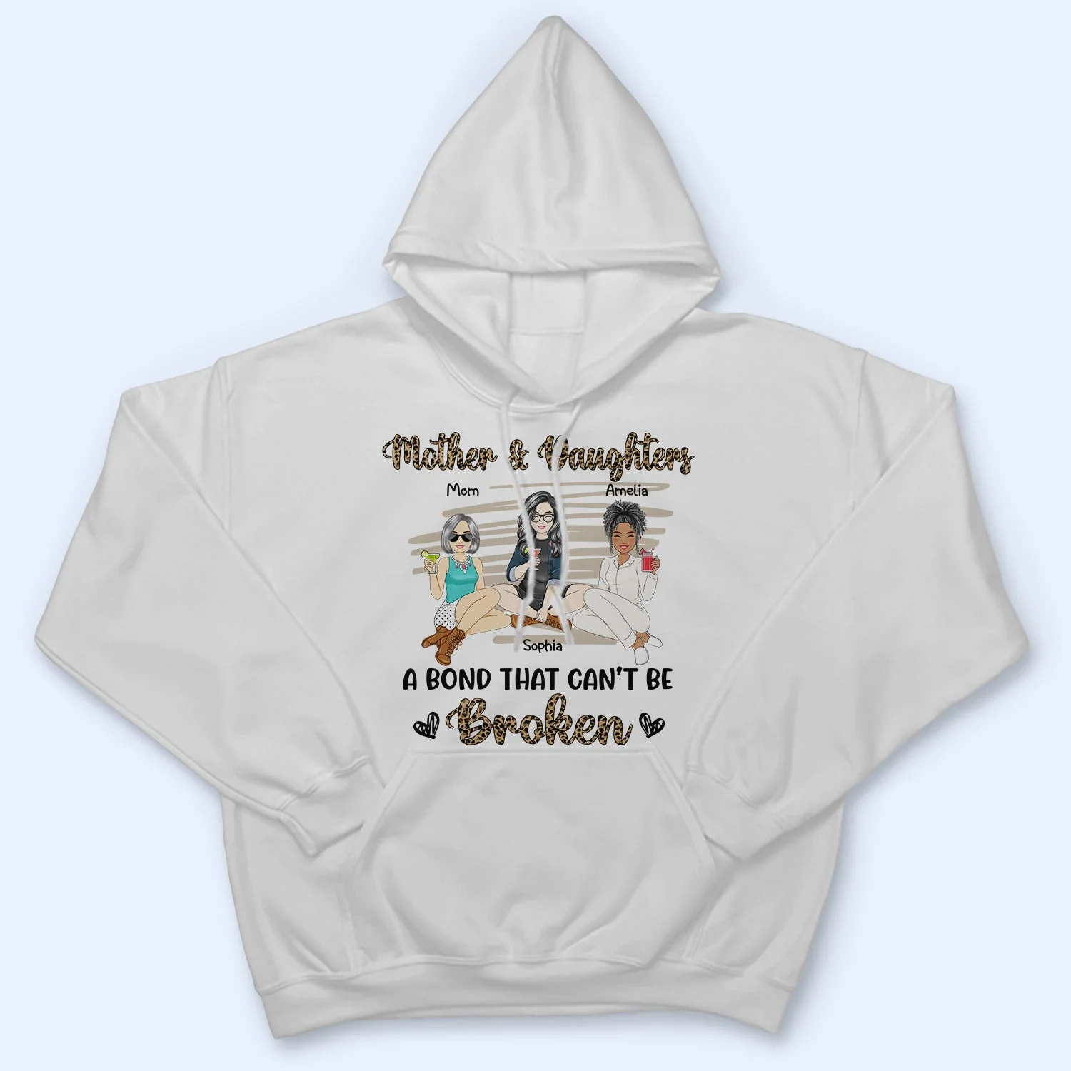 Mother & Daughters A Bond That Can't Be Broken - Gift For Mother, Mom, Grandma - Personalized T Shirt - Image 4