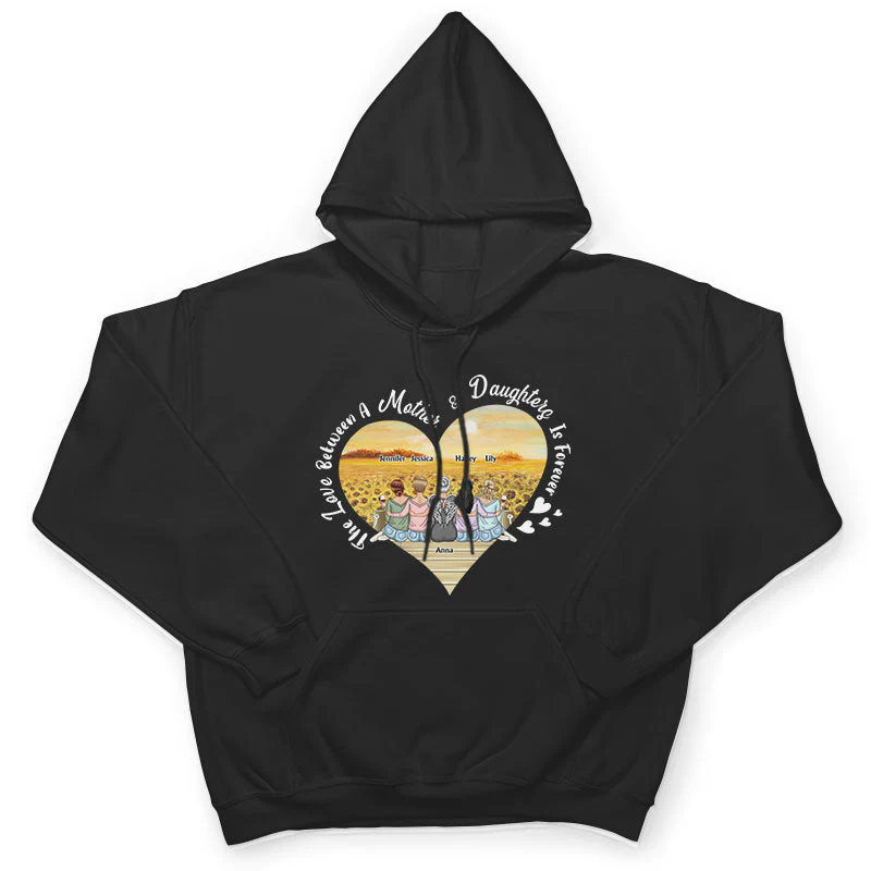 Mother Gift The Love Between Mother & Daughter Is Forever - Personalized Custom T Shirt - Image 4