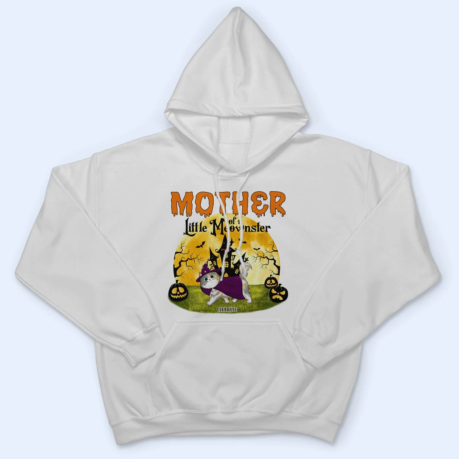 Mother Of Little Meownsters - Halloween Gift For Cat Lovers - Personalized T Shirt - Image 4