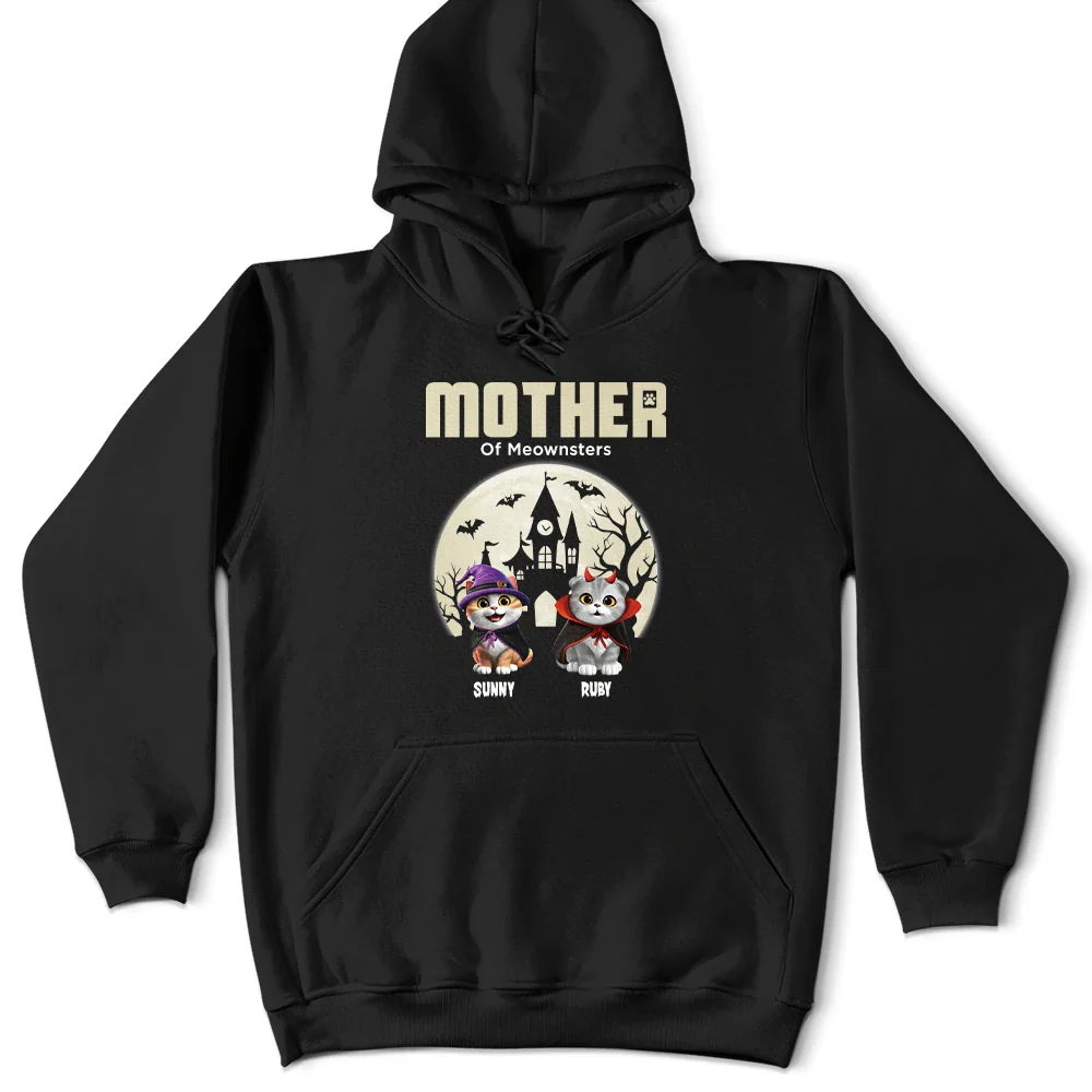 Mother Of Little Meowsters - Personalized T Shirt - Image 4