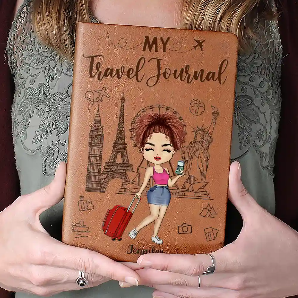 My Adventure Book Travel Journal - Personalized Leather Journal - Image 4