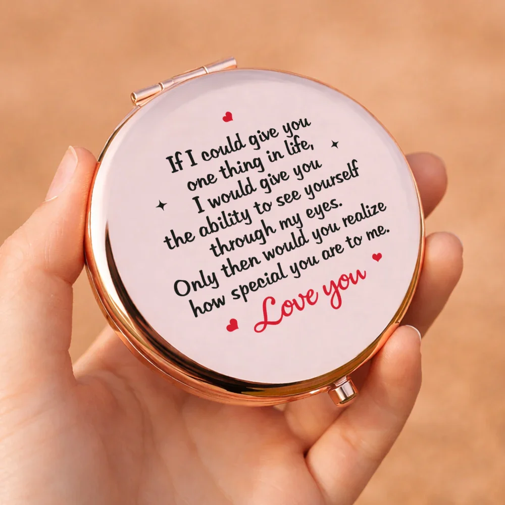 My Daughter If I Could Give You One Thing In Life - Personalized Compact Mirror - Image 5