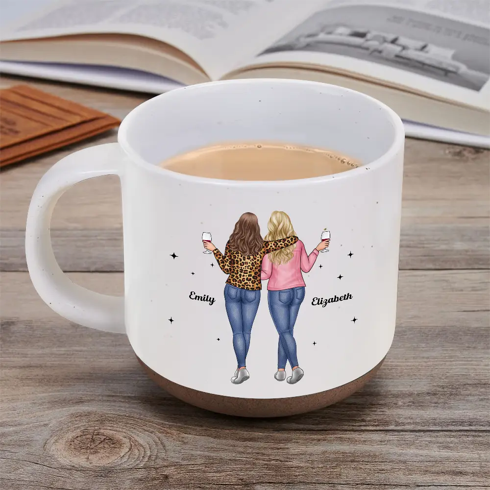 My Daughter Whisper Back I Am The Storm - Personalized Pottery Mug - Image 5
