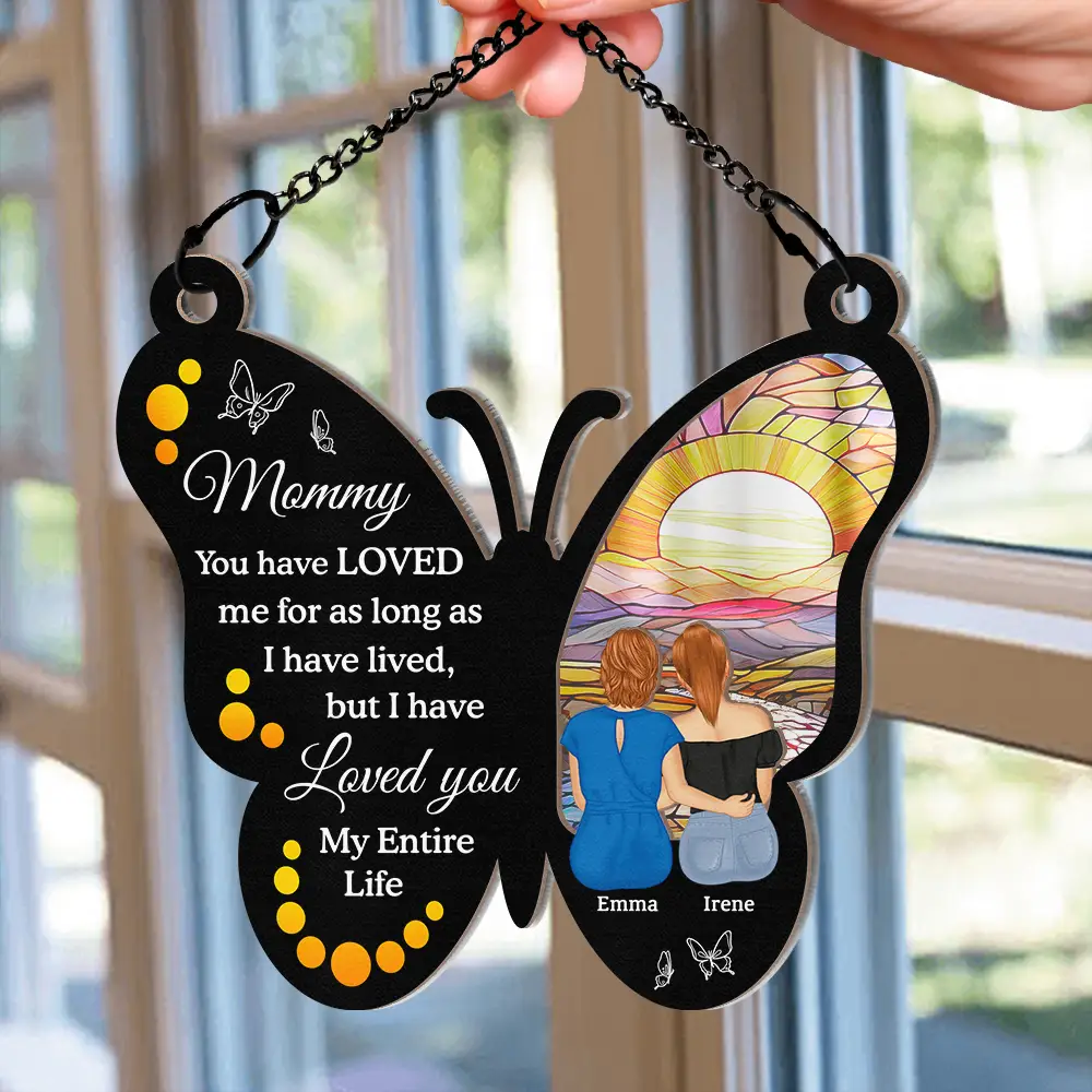 My Entire Life - Personalized Window Hanging Suncatcher Ornament - Image 2