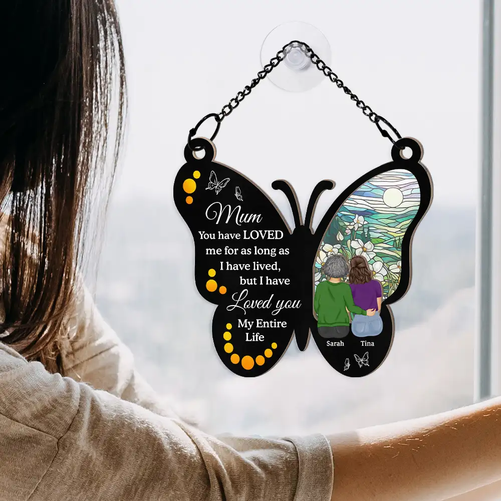 My Entire Life - Personalized Window Hanging Suncatcher Ornament - Image 4
