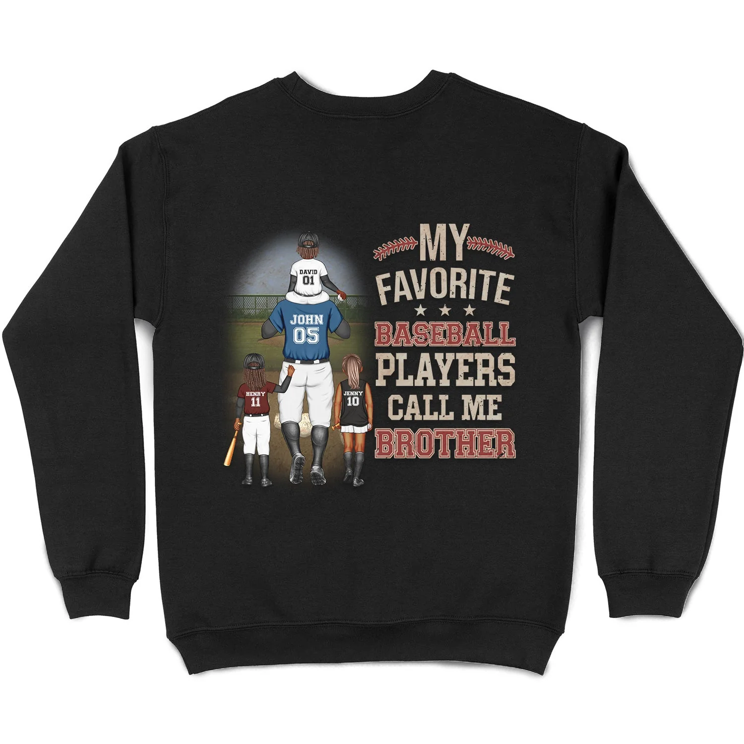 My Favorite Baseball Player Calls Me Dad - Gift For Father, Sport Fans - Personalized T Shirt - Image 5
