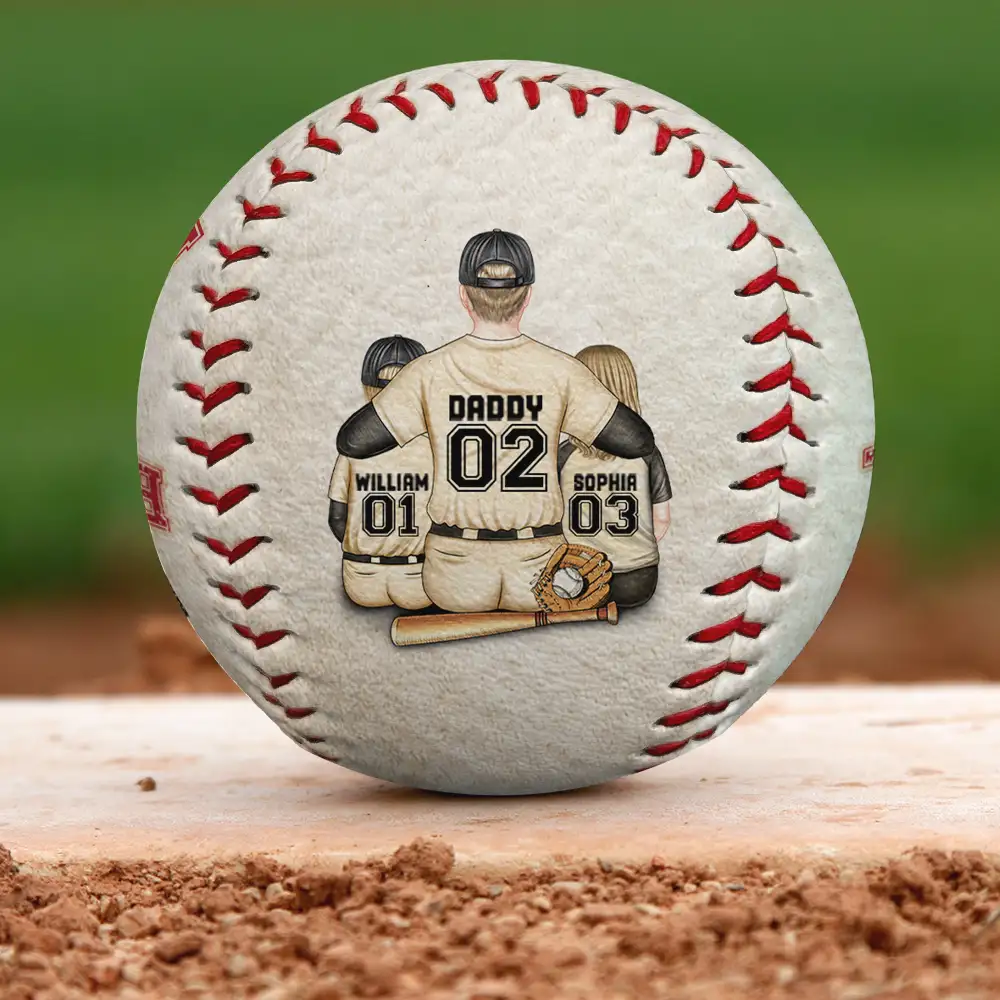 My Favorite Baseball Player Calls Me Dad - Personalized Baseball, Softball - Image 3