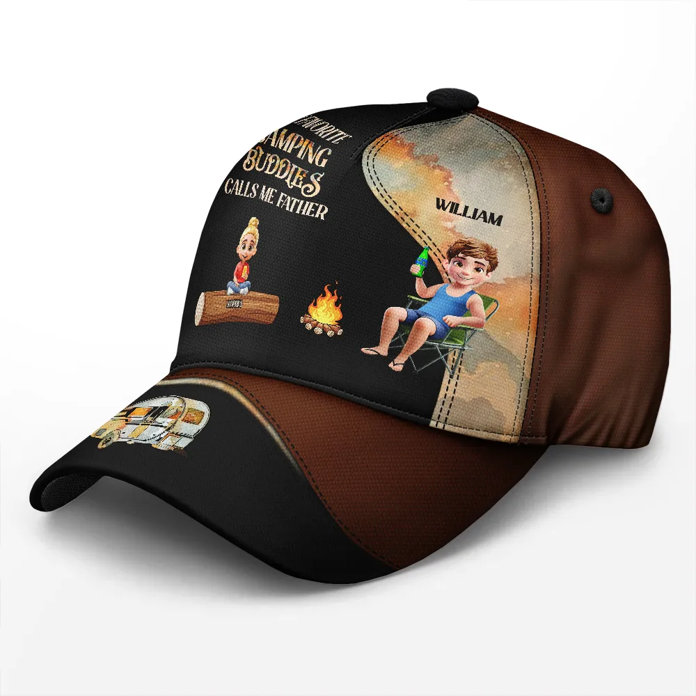 My Favorite Camping Buddies - Personalized Classic Cap - Image 2
