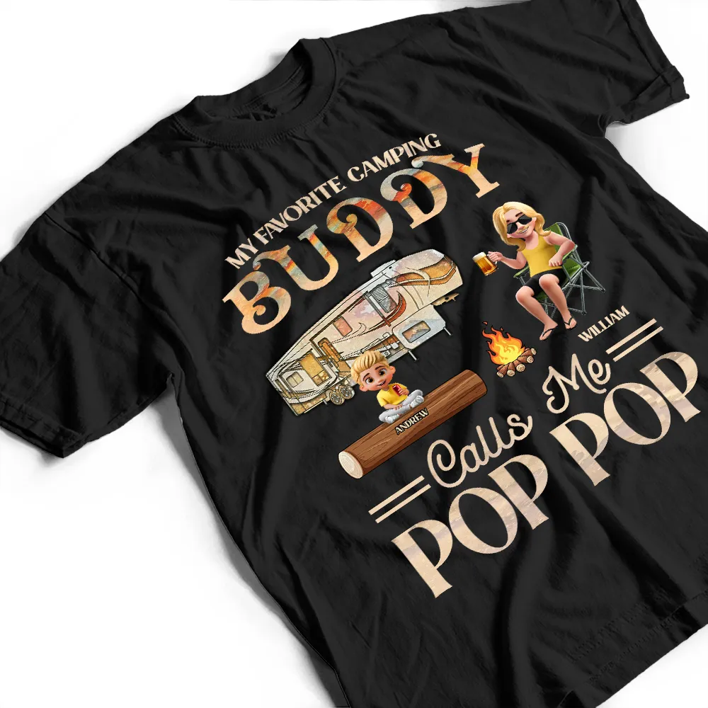 My Favorite Camping Buddies - Personalized T Shirt - Image 3